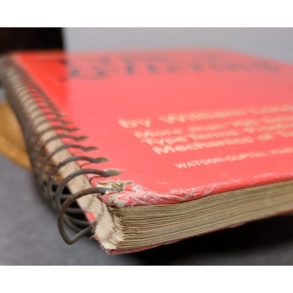 1966 Type & Lettering William Longyear‎  VTG Revised 4th Edition Spiral Bound HC